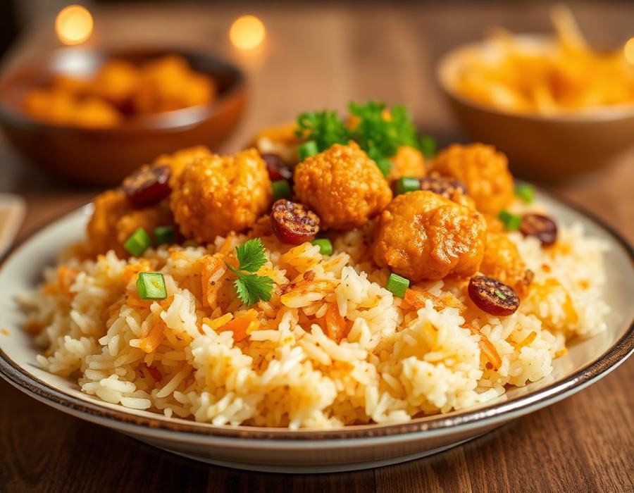 Chinese Rice — home-cooked by Chef Nazia Iqbal
